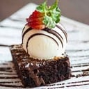 Foto de Brownie con Helado