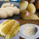 Foto de Arroz o yuca cocida o papa cocida o bollo o bastimento