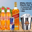 Foto de Combo: Wishky Johnnie W. Etiqueta Roja 750 ml