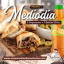 Foto de 3 empanadas + bebida