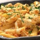 Foto de pasta con pollo
