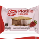 Foto de Helado sandwich platillo tres sabores