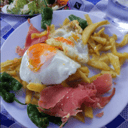 Foto de HUEVO ROTO CON JAMON