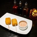 Foto de Brochetas de quesos y frutas