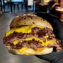 Foto de Hamburguesa con papas fritas