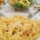 Foto de Carbonara con tocino y crema
