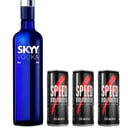 Foto de 1 VODKA SKYY 750 Ml + 3 SPEED 250 ML