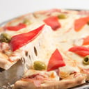 Foto de Pizza jamón y morrón