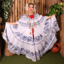 Foto de POLLERA DE GALA AZUL