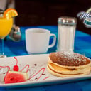 Foto de Hot cakes (3 pzas) con chocomilk