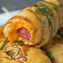 Foto de 2 salchichas envueltas