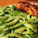 Foto de SABANA DE LOMO CON SPAGUETTI AL PESTO
