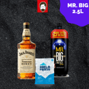 Foto de JACK DANIEL'S HONEY 1L + MR.BIG 2.5L + HIELO