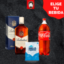 Foto de BALLANTINE'S 1L + BEBIDA 3L + HIELO