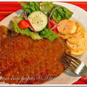 Foto de Milanesa de res, cerdo o pollo.