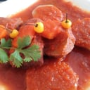 Foto de Lengua entomatada o almendrada.