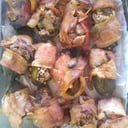 Foto de Jalapeño relleno de carne árabe, envuelto en tocino