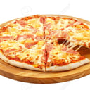 Foto de Pizza de Mozzarella y Jamón Cocido