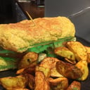 Foto de Sandwich de pollo a la parmesana.