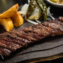 Foto de Arrachera con Guarnicion