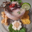 Foto de LECHE DE TIGRE CON CHICHARRON DE POTA