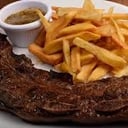 Foto de Porcion de Asado de Tira con Guarnición