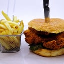 Foto de Hamburguesa de pollo empanizado