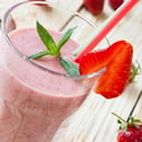 Foto de Jugo de Fresa en Leche