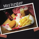 Foto de Mini-Hamburguesa + papas fritas + jugo o gaseosa