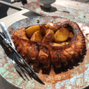 Foto de Pulpo a la plancha con palatinas asadas