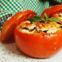 Foto de TOMATE RELLENO DE MOZZARELLA Y ALBAHACA