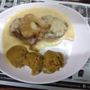 Foto de Bondiola a la ananá con puré de batata