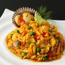 Foto de arroz con mariscos 