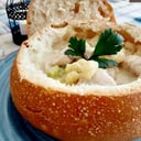 Foto de Pan Cook de pollo y brócoli en salsa de queso