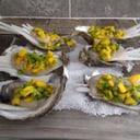 Foto de Ostiones con salsa de mango