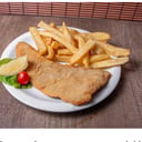 Foto de Milanesa de ternera con papas fritas