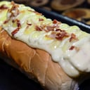 Foto de perro caliente tabluo