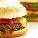 Foto de hamburguesa pollo o american beef