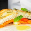 Foto de Salmón Blanco del Golfo Grillado