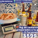 Foto de 1 kg de Camarones + 06 cervezas