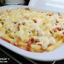 Foto de Salchipapa gratinada