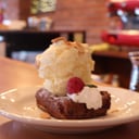 Foto de Brownie con helado 