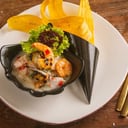 Foto de CEVICHE DE CAMARON Y ROBALO//SHRIMP AND FISH CEVICHE