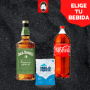 Foto de JACK DANIEL'S APPLE 1L + BEBIDA 3L + HIELO