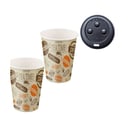 Foto de VASO POLIPAPEL 12 OZ CON TAPA (350CC)