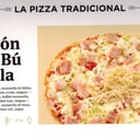 Foto de PIZZA JAMON BUFALA, tomate, mozzarella de búfala, gouda, jamón cocido, orégano