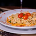 Foto de Ravioli de calabaza y queso brie.