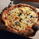 Foto de Pizza vegetariana familiar