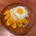 Foto de Arroz con huevo y platano
