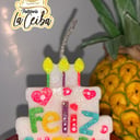 Foto de Vela torta feliz cumple pabilo